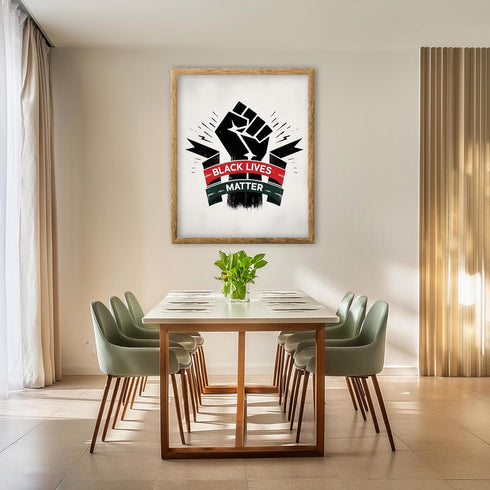 Posterizer 1 pcs-Black Lives Matter Movement Sign-Afro-American Art Collection- Gift for Men Women Entrepreneur Teens-decor for Bedroom, Office, ...