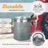 Christian Art Gifts Stainless Steel Double Wall Vacuum Insulated Camp Style Travel Mug 11 oz Gray Coffee Mug with Lid and Handle for Men and Women...