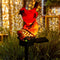 QH & Garden Solar Outdoor Lights Bird Garden Statues Decor, Cardinal Bird Figurine Lights with Powered LED | Resin Waterproof Garden Outdoor Decor...
