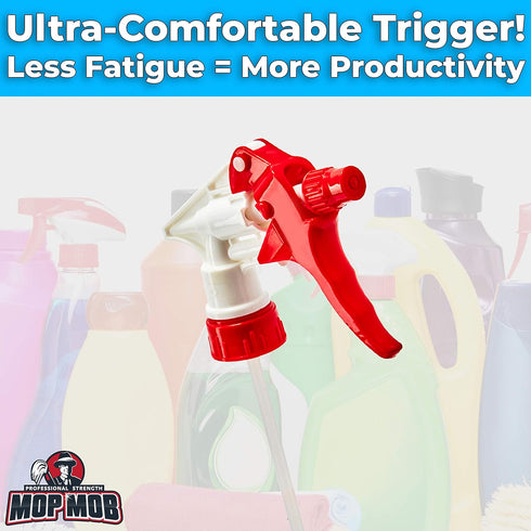 Leak-Free, Chemical Resistant Spray Head 5 Pk Industrial Spray Heads Only (No Bottles) for Auto/Car Detailing, Window Cleaning and Janitorial Supp...
