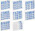 Whipline Solid Blue/Silver 3" Alpha-Numeric Registration Identification Numbers Stickers Decals for Boats & Personal Watercraft...
