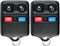 KeylessOption Keyless Entry Remote Car Key Fob for 2000-2010 Ford Explorer Expedition Lincoln Navigator Mercury Mountaineer CWTWB1U322 (Pack of 2)...