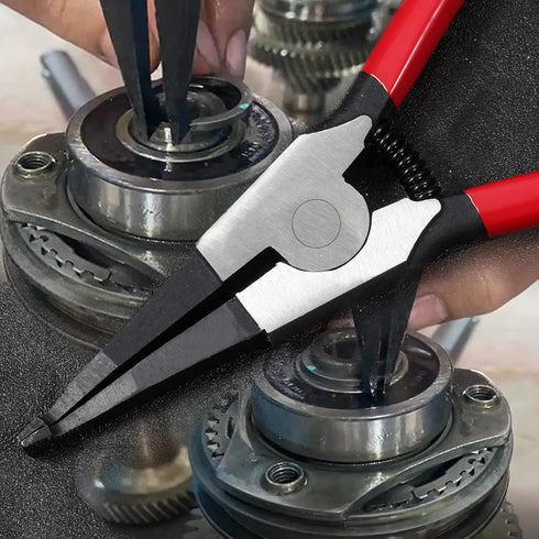 8-Inch Lock Ring Pliers Flat Snap Ring Pliers Special Circlip Pliers Reverse Pliers Angle Tip Retaining Ring Pliers Ring Opening Pliers Spreader P...