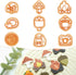 Puocaon Camping Polymer Clay Cutters - 9 Pcs Camping Theme Clay Cutters for Polymer Clay Jewelry, Mushroom Compass Clay Jewelry Cutter, Camping Fi...