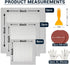 Drywall Repair Kit – 12 Pcs High Strength Aluminum Drywall Patch 3 Assorted Sizes with Scraper, Sand Paper & Gloves – Quick & Easy Solution Drywal...