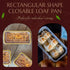 KitchenDance Disposable Aluminum Closable Loaf Pan with Plastic Lids, 2 Pounds, Gold, 1850P...