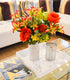Admired By Nature 24 Stem Artificial Flowers Rose Carnation Mixed Bush Spring Faux Flower Arrangement for Outdoor & Indoor Wedding Home Decoration...