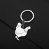 Chicken Keychain Stainless Steel Chicken Keyring Gifts for Women Purse Car Key Charms...