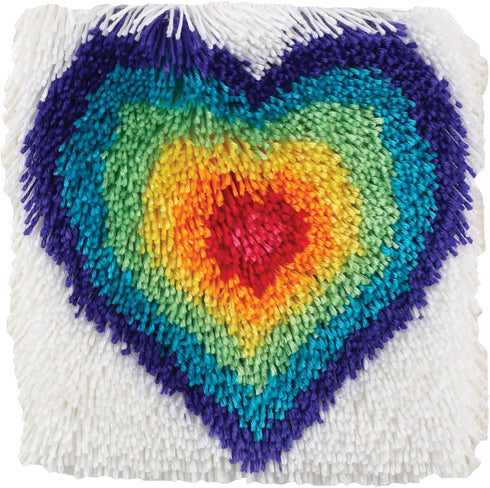 Wonderart Shaggy From The Heart Latch Hook Kit, 12" X 12"...