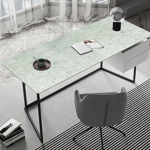 Green Contact Paper for Countertops,Green Marble Countertop Peel and Stick Waterproof Wallpaper,DIY Granite Vinyl Film for Kitchen Bathroom Desk T...