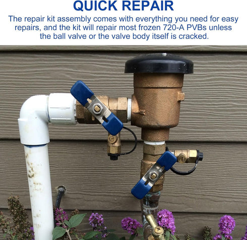 RK1-720A Pressure Vacuum Breaker Repair Kit, for Zurn Wilkins 1/2”, 3/4”, and 1”Pressure Vacuum Breaker...
