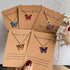 FUTIMELY Cute Butterfly Pendant Necklace Set For Women Teen Girls,4/5 PCS Butterfly Chain Necklace Colorful Animal Minimalist Charm With Message C...