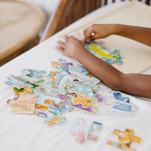 Melissa & Doug Under the Sea Ocean Animals Wooden Jigsaw Puzzle With Storage Tray (24 pcs)...
