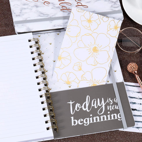Frasukis Ruled Notebook/Journal - Spiral Notebook with Premium Thick Paper, 8.5" X 6.4", College Ruled Spiral Notebook, Waterproof Hardcover, Perf...