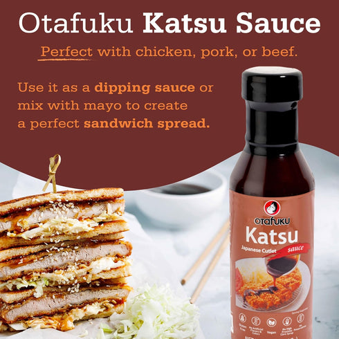 Otafuku Japanese Tonkatsu Sauce, Rich and Savory Katsu Sauce for Japanese Fried Pork Cutlets, Gluten Free and Vegan (14 Ounces)...