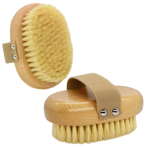Soft Bristle Dog Brush for Short Haired Cats Dogs with Elastic Band, Natural Bristle Dog Palm Brush for Cats Dogs Brush...