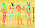 Egyptian Stencil, 10 x 10 inch (M) - Classic Egypt Symbol Hyroglyphics Stencils for Painting Template...