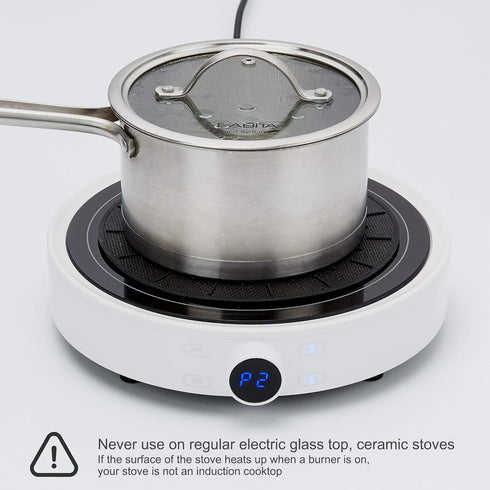 Lazy K Induction Cooktop Mat - Silicone Fiberglass Scratch Protector - for Magnetic Stove - Non Slip Pads to Prevent Pots from Sliding During Cook...