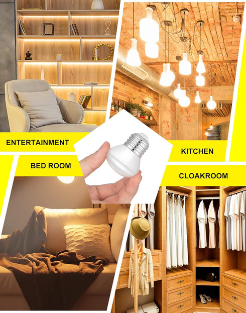 R14 Led bulb 4W E26 Base 2700K Warm White Dimmable Mini LED Reflector Floodlight Bulb 40W Equivalent 400 Lumens 4Pack...