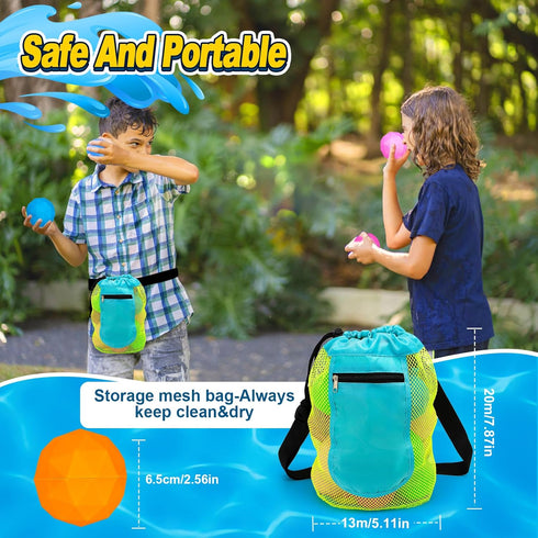 Reusable Water Balloons, Summer Toy Water Toy for Boys and Girls, Pool Beach Toys for Kids, Outdoor Activities Water Games Toys Water Splash Ball ...