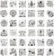 36 Pcs Christmas Stencils Template Large Christmas Snowflake Painting Stencils Reusable Snowman Template for DIY Cards Crafts Drawing on Wood Pape...
