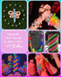 Deinduser Kandi Bracelet Kit, Rainbow Kandi Beads and 320pcs Colorful Letter Beads, 28 Colors Plastic Craft Beads Bulk for Bracelets Jewelry Makin...