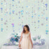 40 Ft Iridescent Mermaid Garland with Jellyfish Seashell Starfish Pearl Holographic Paper Streamer for Little Mermaid Rainbow Theme Birthday Bache...