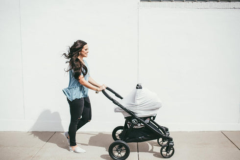Copper Pearl Multi-Use Cover: Car Seat Covers, Nursing Cover, and Stroller Cover for Sun - Stretchy Fabric, All-Season Use, Stylish Designs, Easy ...