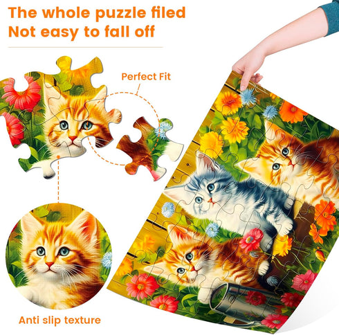 4 Packs 36 Large Piece Puzzle for Seniors - Dementia Puzzles for Elderly Adults,Alzheimer’s Puzzles Memory Cognitive Games for Elderly Seniors wit...