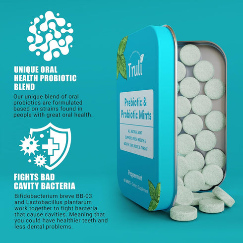 Oral Health Chewable Probiotics | Supports Healthy Teeth, Gums, & Better Breath | Ear, Nose, Throat Immunity for Kids & Adults | Sugar-Free Natura...