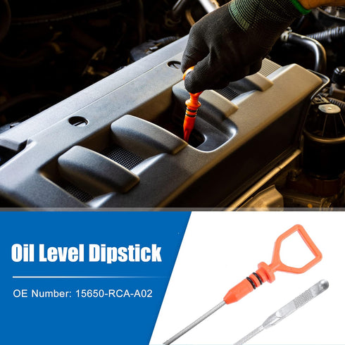 X AUTOHAUX Engine Oil Dipstick for Honda Accord Crosstour Odyssey Pilot Ridgeline Oil Level Dipstick Replace 15650-RCA-A02 15650RCAA02...