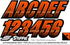 STIFFIE Techtron Orange/Black 3" Boat & PWC Registration Decals • Numbers Letters Stickers...