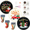 3 Sets Christmas Embroidery Starter Kit with Pattern for Beginners, Embroidery Kits with Christmas Pattern, Cross Stitch Set with Plastic Embroide...