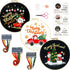 3 Sets Christmas Embroidery Starter Kit with Pattern for Beginners, Embroidery Kits with Christmas Pattern, Cross Stitch Set with Plastic Embroide...