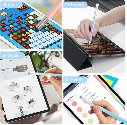 Stylus (3 Pcs), 3-in-1 Stylus Pen for Touchscreen, High Precision and Sensitivity, Compatible with iPhone/Android Tablets and All Touch Screens...