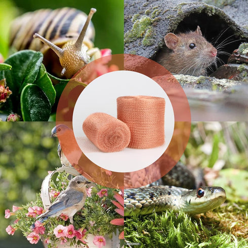 Copper Mesh Rodent Control, 5 in x 35 ft Proof Wire Screen Roll for Mice Rat Rodent, Bat & Snail, DIY Blocker Weep Hole Filler & Wool Mouse Trap...
