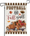 Welcome Thanksgiving Fall Garden Flags for Outside Decorations, FOOTBALL and Fall Y'all Truck with Maple Leaves Small Yard Flag, Harvest Autumn Se...