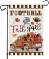 Welcome Thanksgiving Fall Garden Flags for Outside Decorations, FOOTBALL and Fall Y'all Truck with Maple Leaves Small Yard Flag, Harvest Autumn Se...