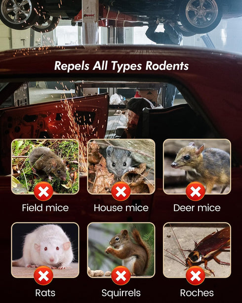 SEEKBIT Rodent Repellent Large, Cinnamon Peppermint Oil Repels Mice and Rats and Other Rodents, Mouse Repellent for Indoor Outdoor RV Closets Car ...