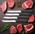 Cuisinox Steak Knives Set of 4 Black Polypropylene Handle with Rounded Tip...