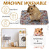 4 Pack Ultra Soft Dog Cat Bed Mat with Cute Prints Reversible Fleece Dog Crate Kennel Pad Cozy Washable Thickened Hamster Guinea Pig Bed Pet Bed M...