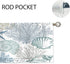 Ocean Beach Valances Kitchen Curtains Nautical Coastal Starfish Seashell Window Drapes Blue Sea Underwater Bedroom Bathroom Living Room Treatment ...