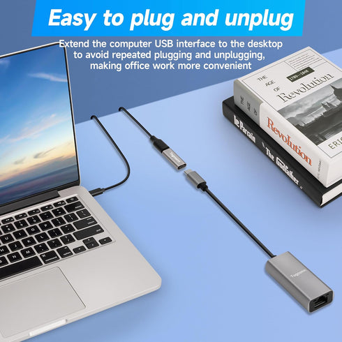 USB C Coupler 4 Pack, USB C Female to Female Connector, USB Type C Female to Female Extension Adapter Supports Fast Charging and Data Transfer Ext...