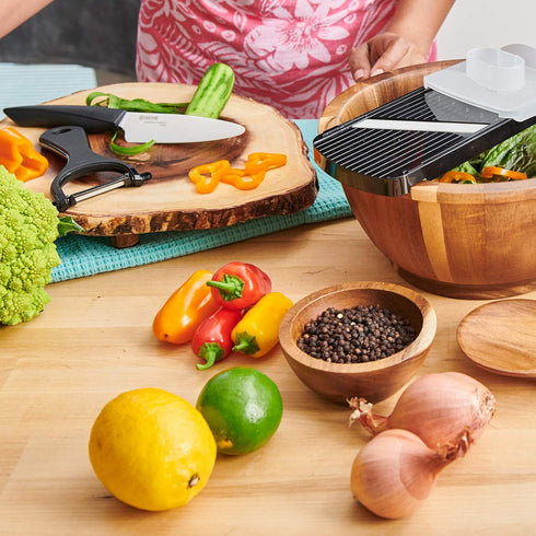 Kyocera CSN-252BK EXP Soft Grip Kitchen Mandoline Slicer, One, Black...