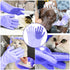 Pet Grooming Gloves, Dog Washing Gloves with High-Density Teeth, Silicone Dog Bathing Gloves with Enhanced Five Finger Design, Bathing and Massagi...