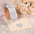 Silver Heart Thank You for Sharing Our Special Day Wedding Stickers - 1 Roll of 100 Thank You and Favor Stickers...