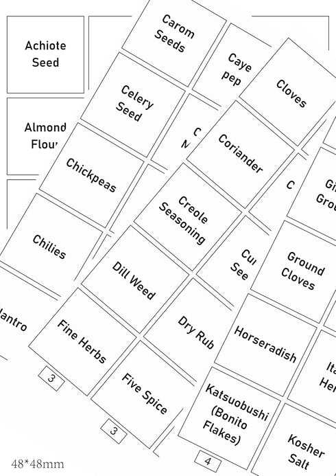 VGT Offers 160 Elegantly Designed Spice Jar Labels (153 Pre-Printed + 7 Blank); Bold Design and Large Font Size Water Resistant and Long Lasting f...