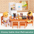 Dollhouse Furniture Set for Kids Toys Miniature Doll House Accessories Pretend Play Toys for Boys Girls & Toddlers Age 3+ with Kitchen...