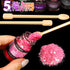 LEOBRO Holographic Chunky Glitter, 15 Colors Craft Glitter for Resin, Nail Body, Jewelry Arts and Crafts, with 5 Mixing Spoons...
