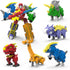 5-in-1 Robot Dinosaur Toys Set: Large Transforming Robot Take Apart Kit with 5 Dinosaur Action Figures - Triceratops Deformation Toys for Kids Age...